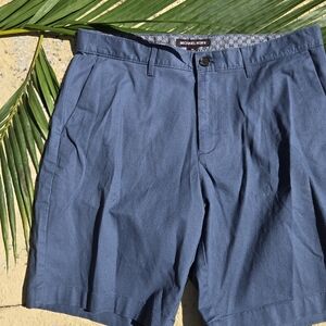 Michael Kors Men's Navy Flat Front Shorts